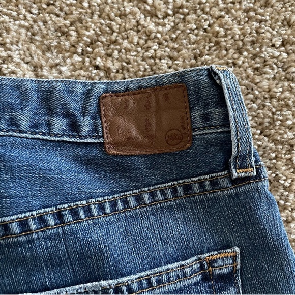 AG Adriano Goldschmied Ex Boyfriend Sloughy Slim Jeans Womens 25 R Ripped Grunge - Picture 11 of 16